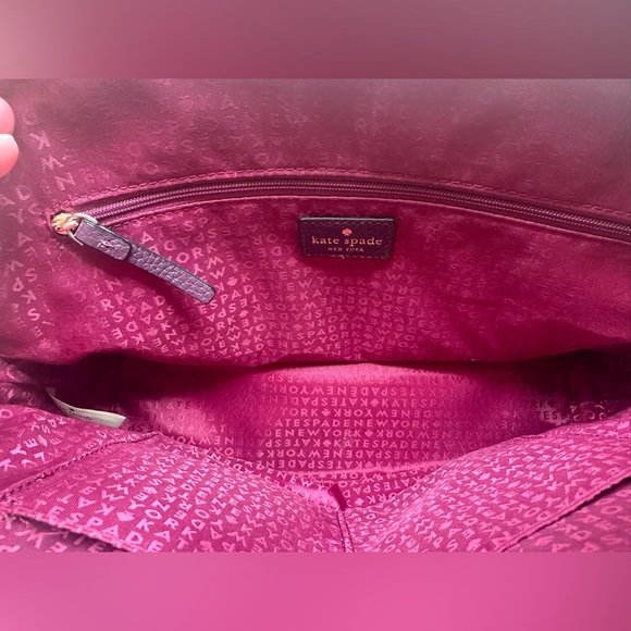 Kate Spade Burgundy Handbag and Multicolor Wallet Set - Picture 5 of 9